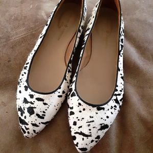 Mercanti Fiorentini Leather Hide Flat Shoes